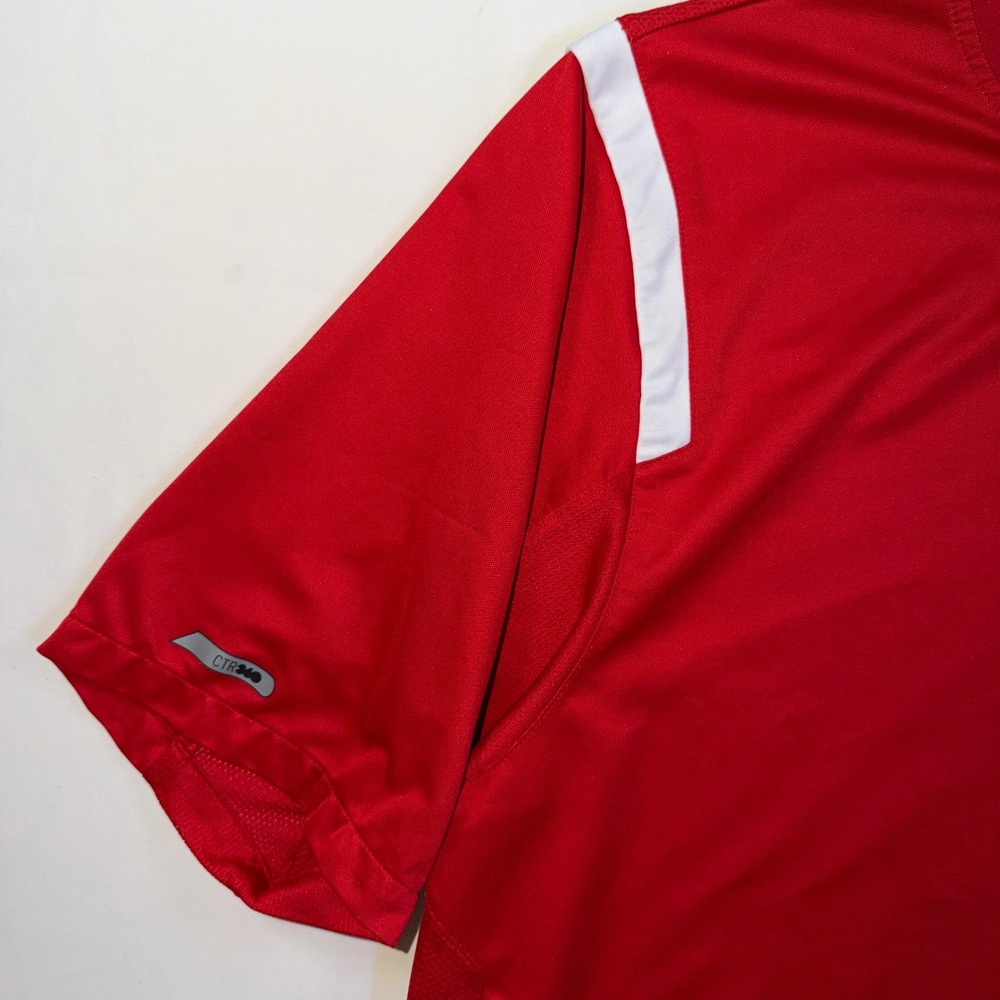 Nike FIT CTR360 Mens Soccer Training Jersey XL Red White Black 378447-611 - Picture 5 of 15